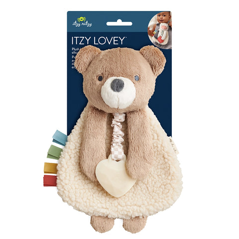 Itzy Ritzy - Plush with Silicone Teether Toy - Theo the Bear