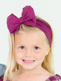 Eggplant Big Bow Headband