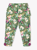 Baby Ruched Bow Leggings - Enchanted Garden