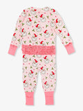 Ruffle One-Piece Convertible Pajamas - Dear Santa