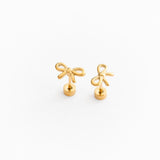 Pip Pop Post Earrings - Bow