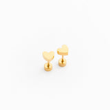 Pip Pop Post Earrings - Heart