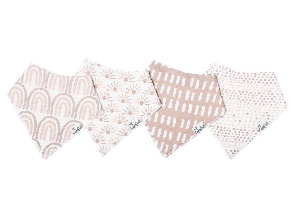 Copper Pearl Bandana Bib Set - Bliss - The Milk Moustache