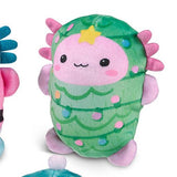 Bubble Stuffed Holiday Squishy Friend - Christmas Axolotl