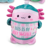 Bubble Stuffed Holiday Squishy Friend - Christmas Axolotl