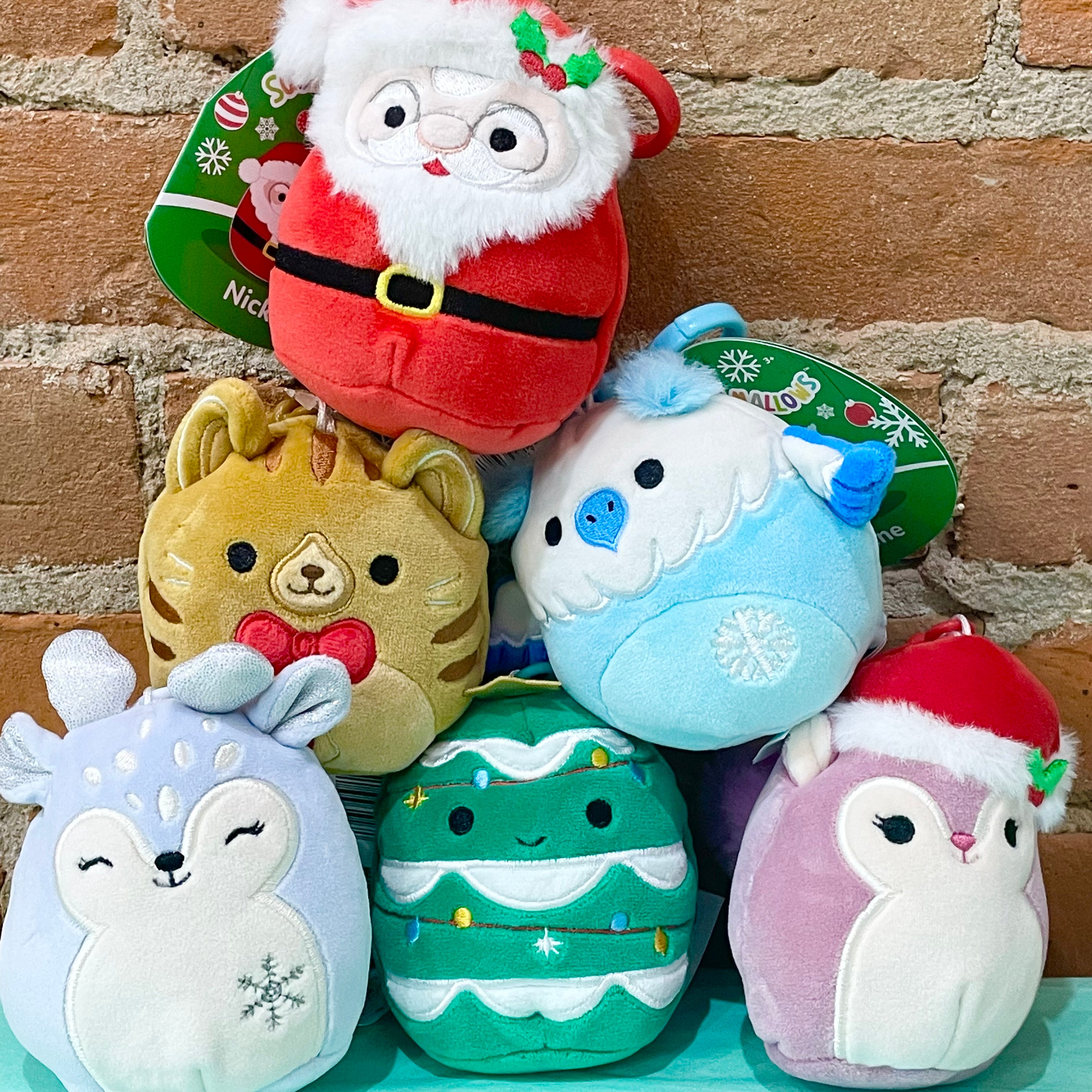 Squishmallow Clip (Gingerbread Man 3.5 in ea) Clip On Christmas