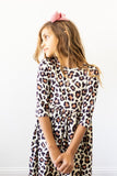 Wild One 3/4 Sleeve Twirl Dress