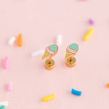 Pip Pop Post Earrings - Ice Cream