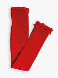 Red Footless Ruffle Tights