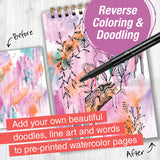 Reverse Coloring and Doodling Book Brights Edition