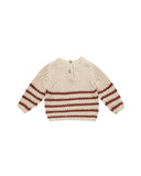 Rex Knit Sweater - Cranberry Stripe