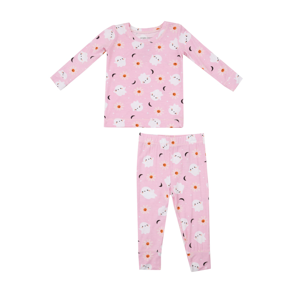 Two-Piece Lounge Pajama Set - Halloween Spooky Ghost