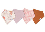 Copper Pearl Bandana Bib Set of 4 - Ferra - The Milk Moustache