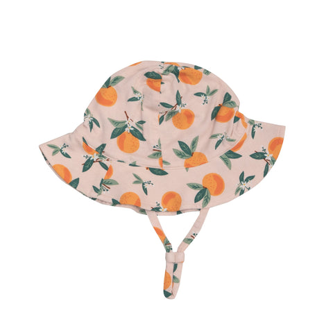 Orange Sunhat - The Milk Moustache