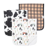 Copper Pearl Burp Cloth Set - Jo - The Milk Moustache